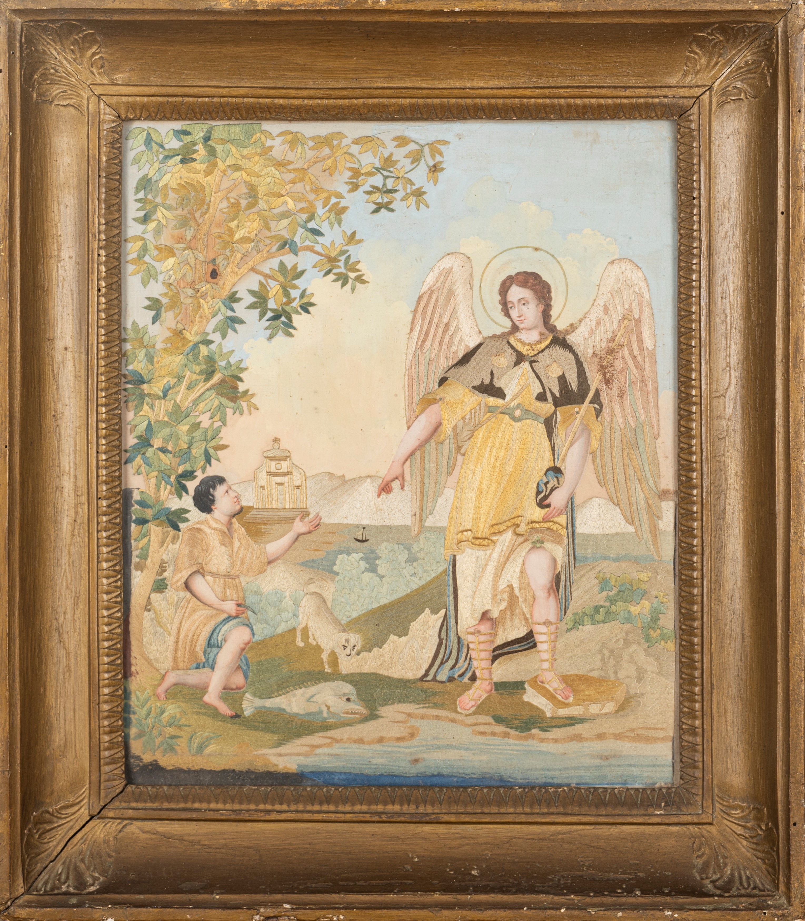 Scuola Italiana, Fine Secolo XVIII - Inizi Secolo XIX - Tobiolo e L'angelo