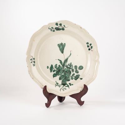 Grande Piatto in Maiolica, Cerreto Sannita, Secolo XVIII
