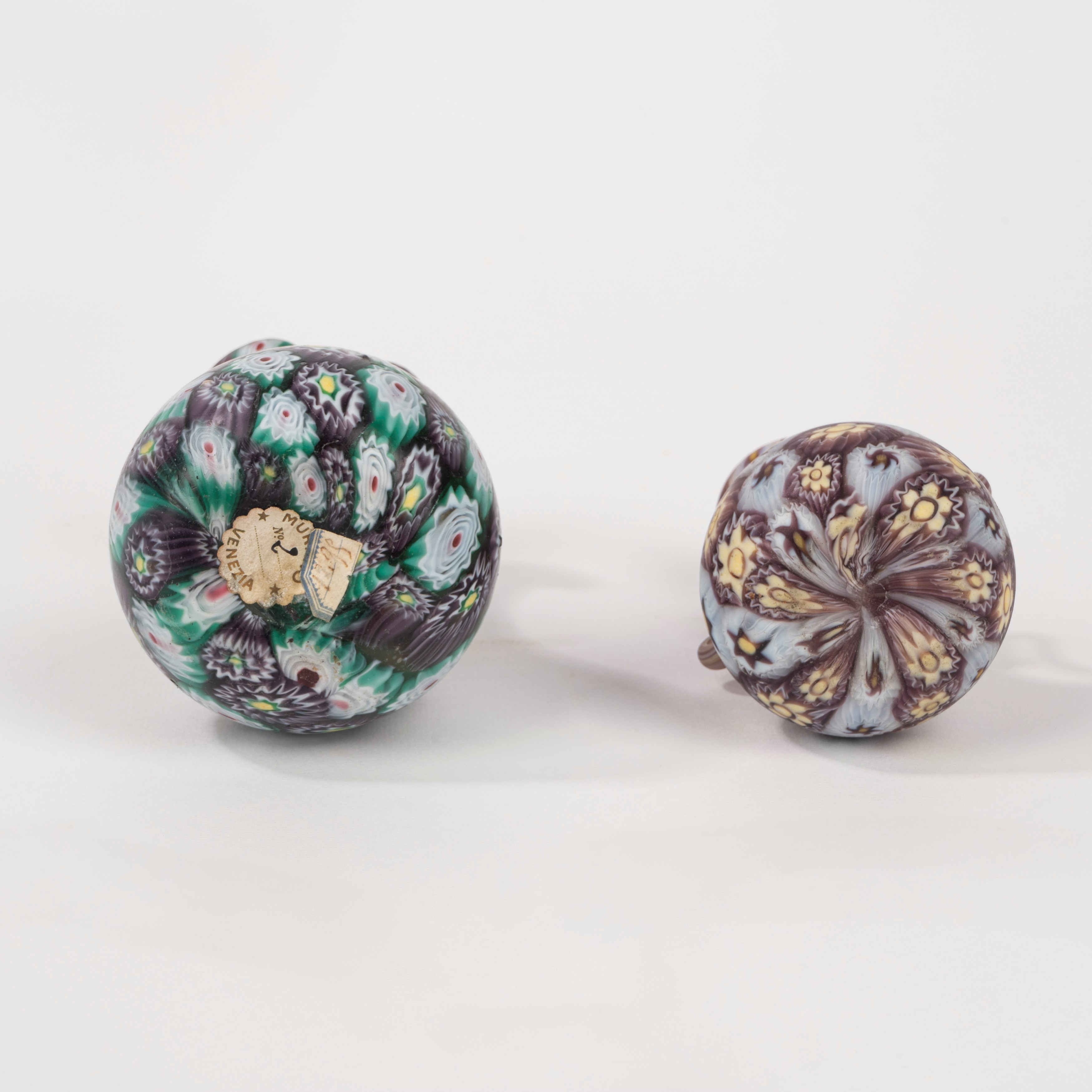 Due Vasetti a Murrine, Venezia Fratelli Toso, 1910-1920 Ca.