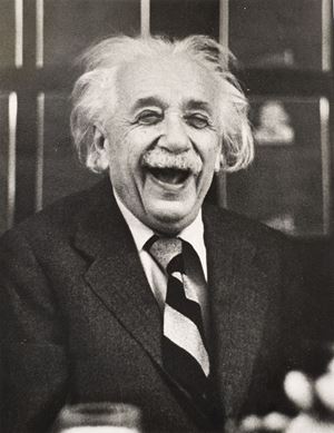 Albert Einstein at Princeton luncheon
