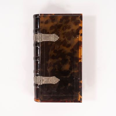 ☼ Scatola Porta Libro in Tartaruga, Inghilterra Secolo XVIII