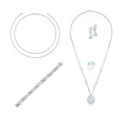 Parure con Acquemarine