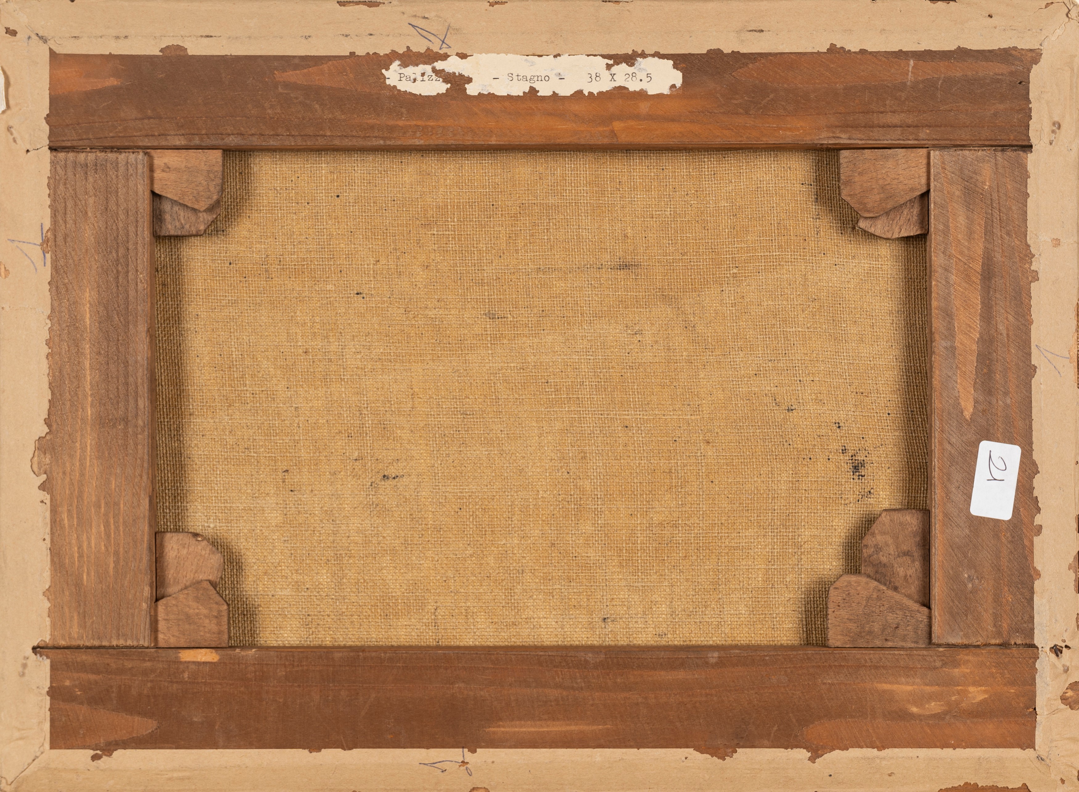 Tre dipinti raffiguranti studi di vegetazione