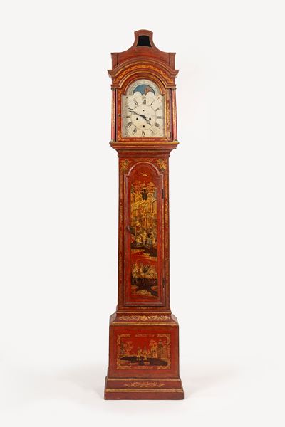 Pendola da Terra Decorata a Chinoiserie, Fine Secolo XVIII