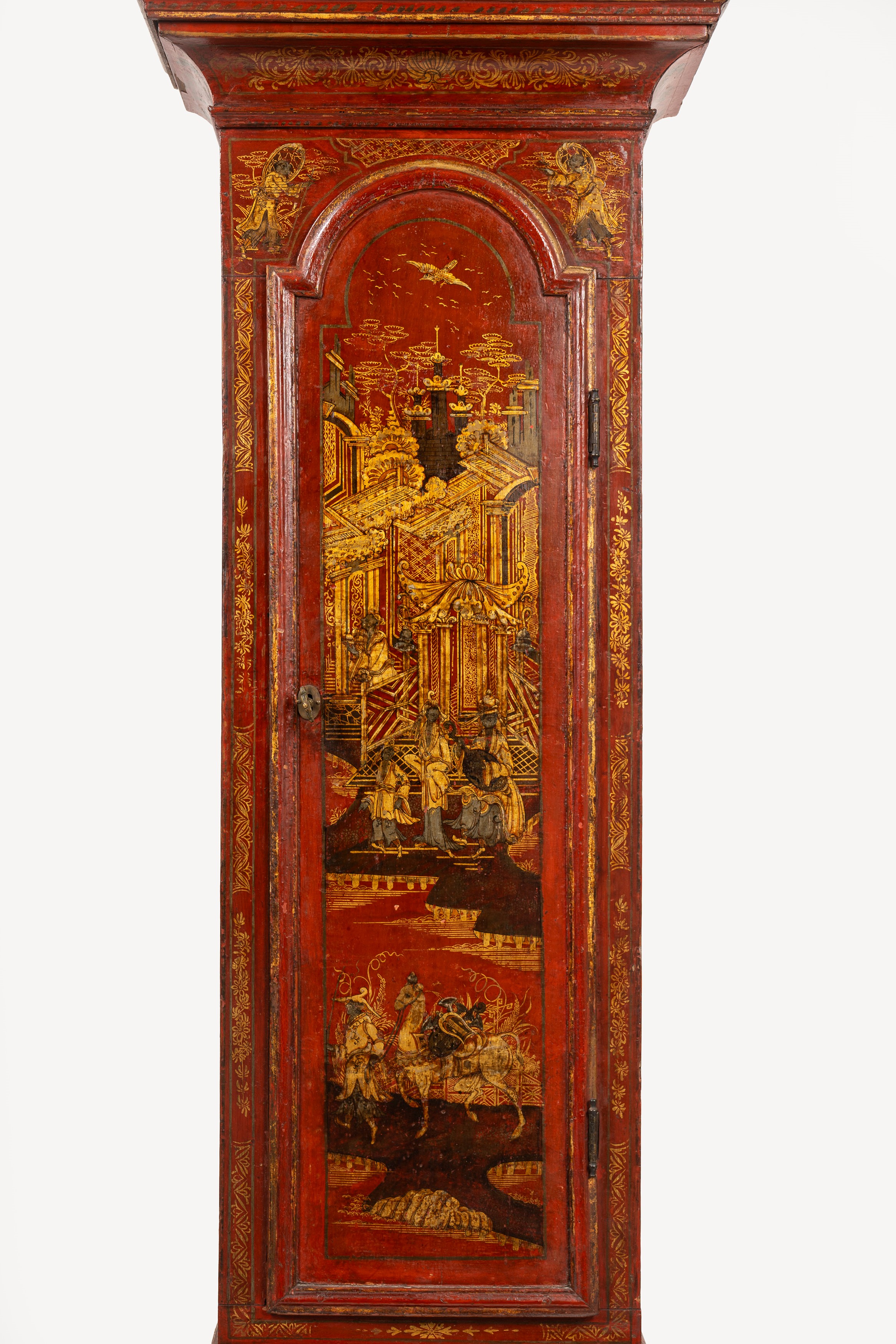 Pendola da Terra Decorata a Chinoiserie, Fine Secolo XVIII