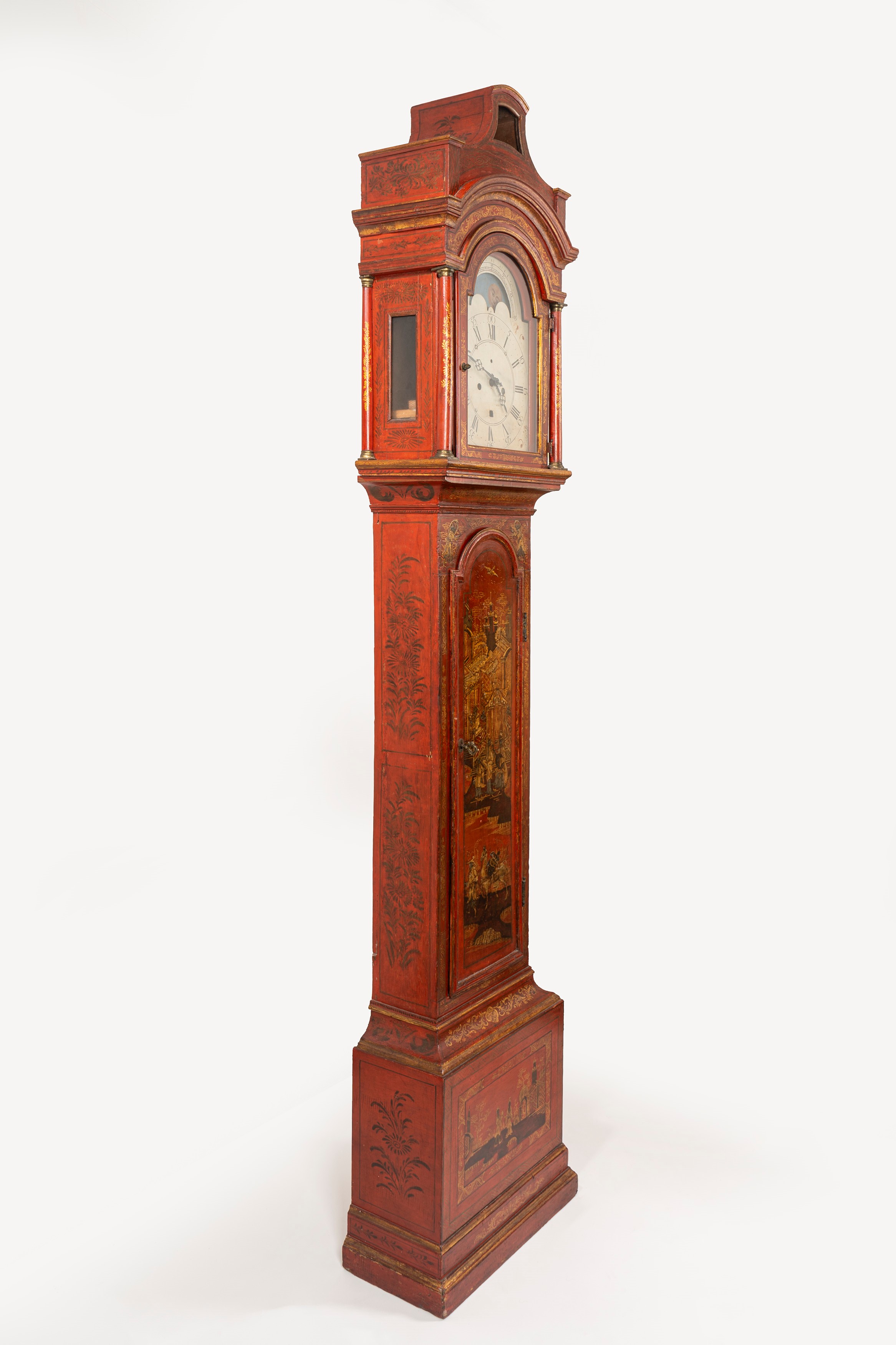 Pendola da Terra Decorata a Chinoiserie, Fine Secolo XVIII