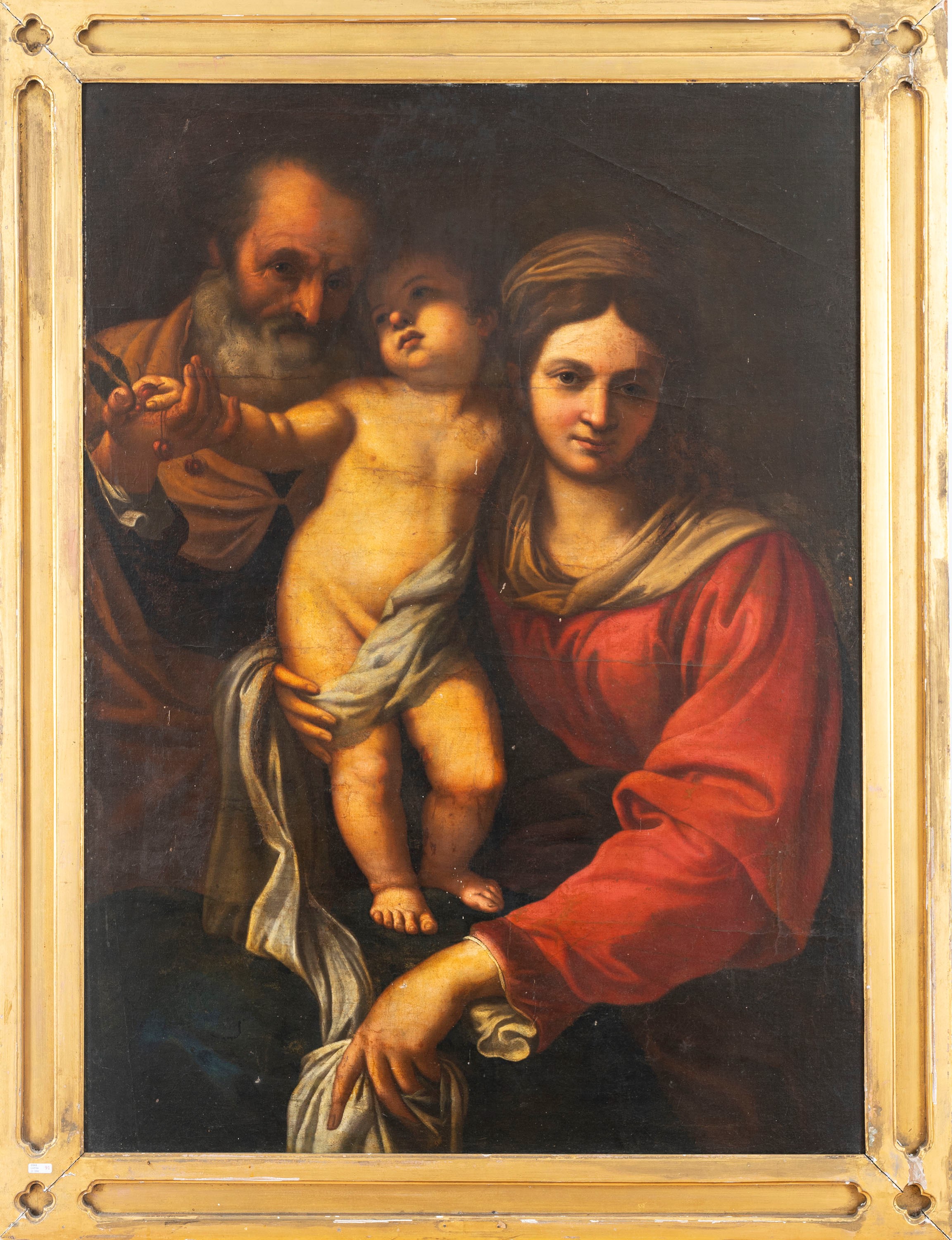 Da Annibale Carracci, Secolo XVIII - Carlo Maratta, Madonna delle ciliegie, olio su tela