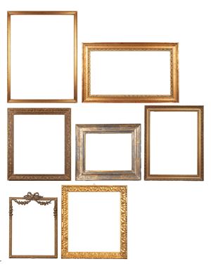 Lotto di sette cornici