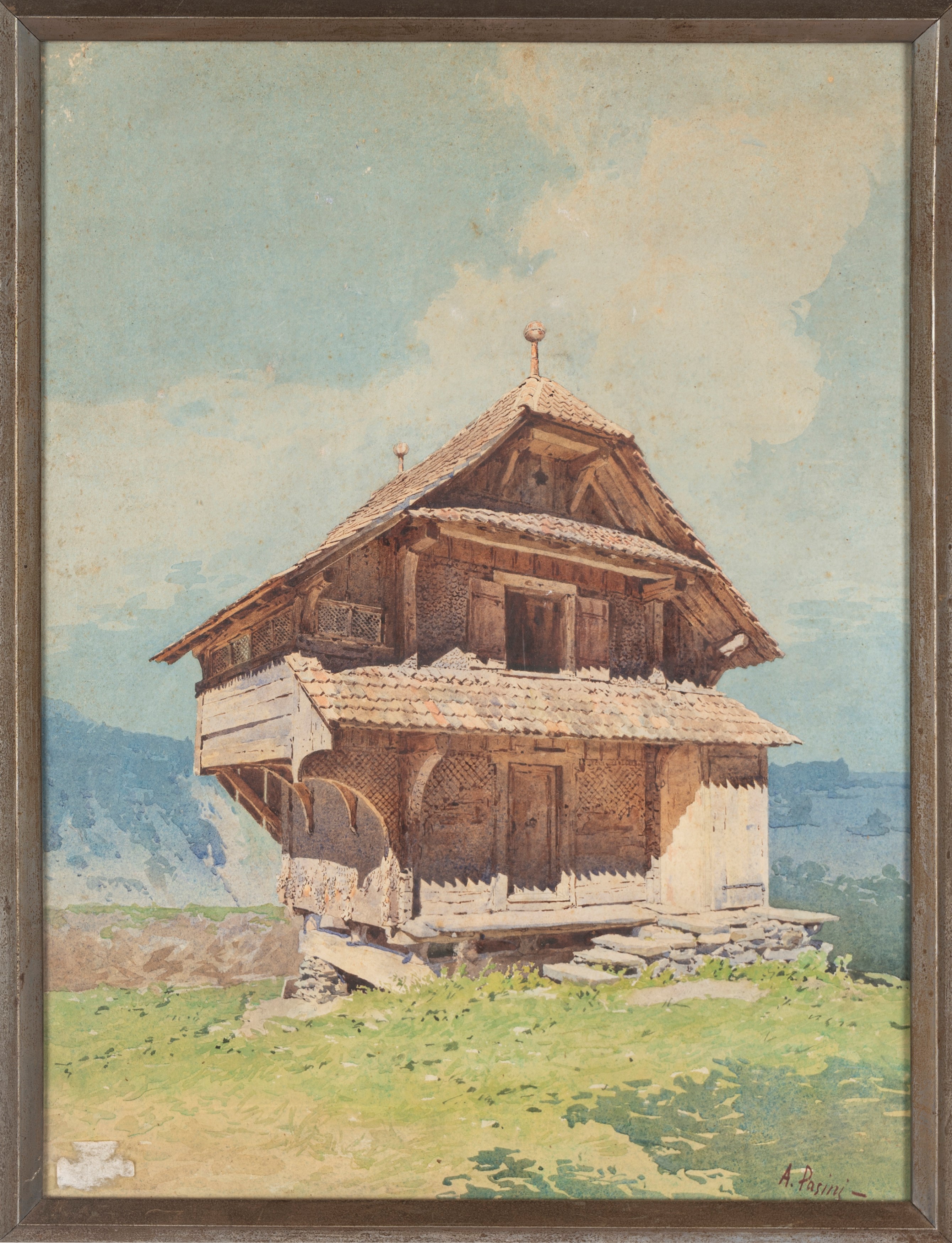 Scuola Italiana, Secolo XIX - Chalet di Montagna