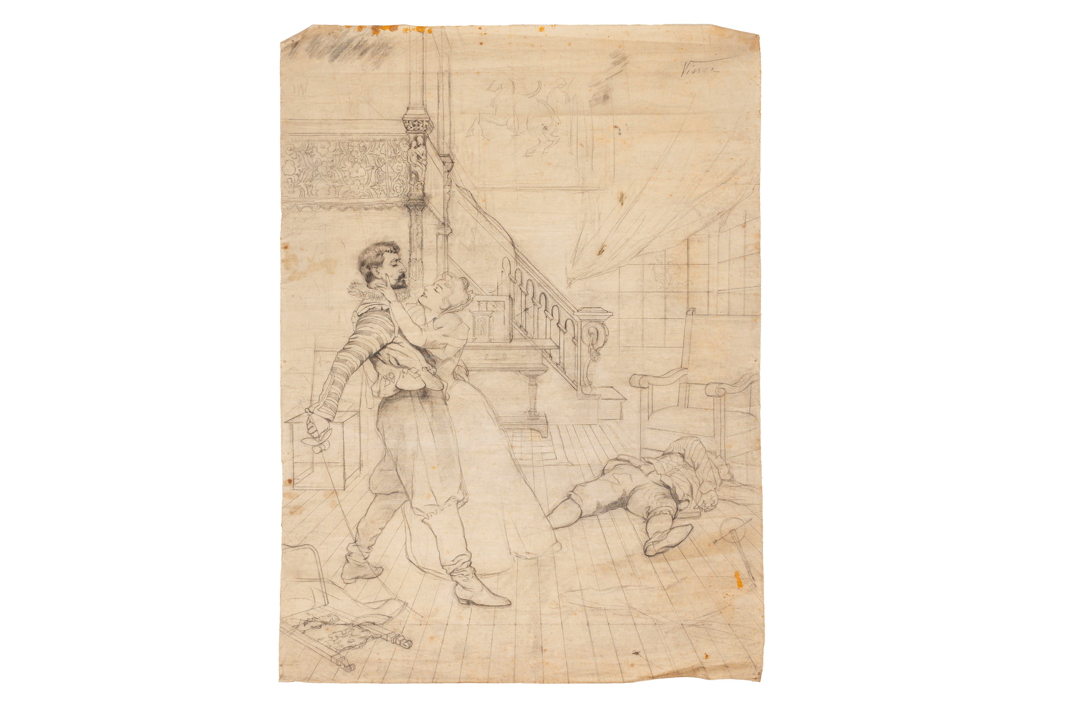 Francesco Vinea - Lotto di Tre Disegni