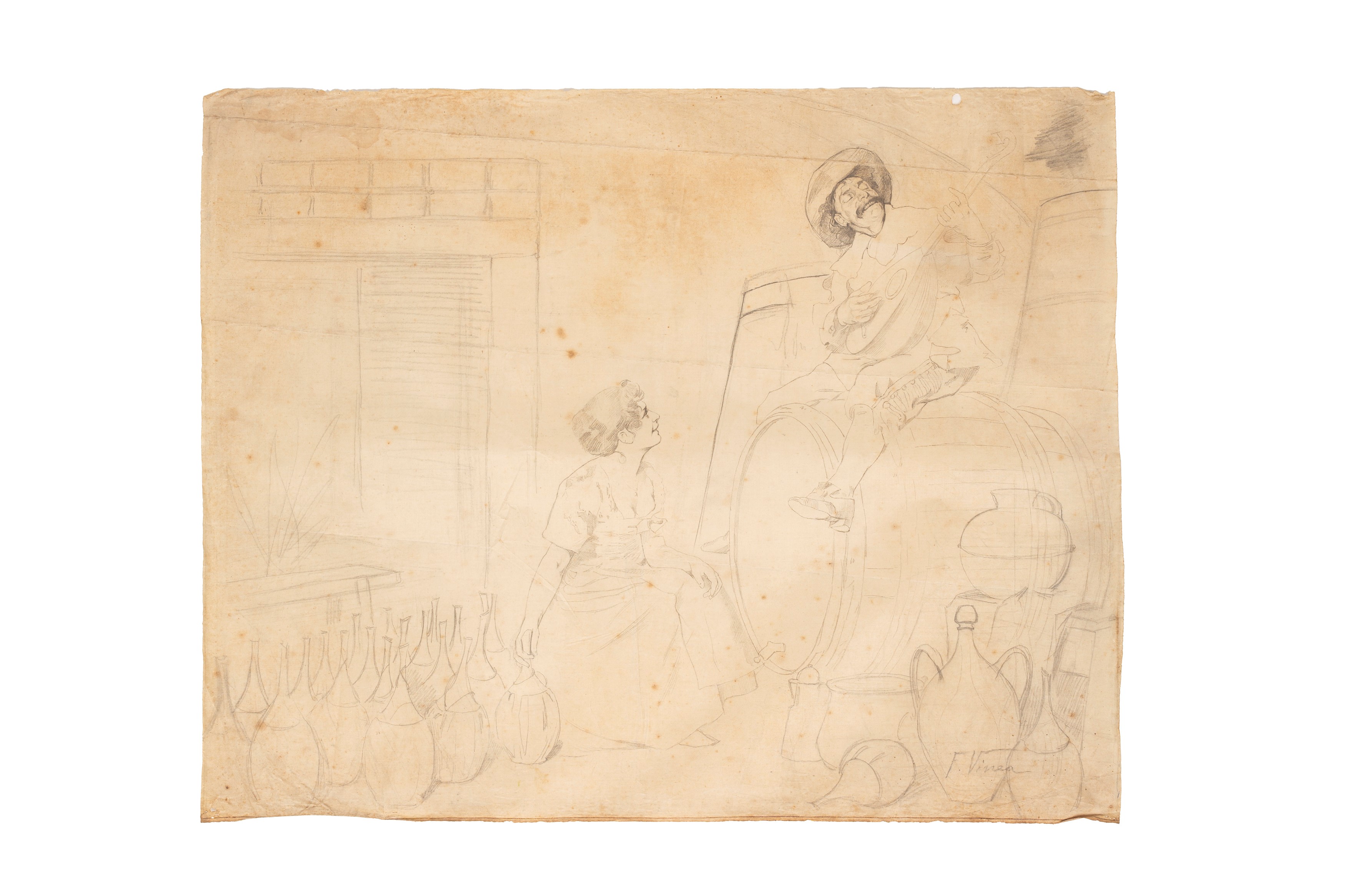 Lotto di tre disegni