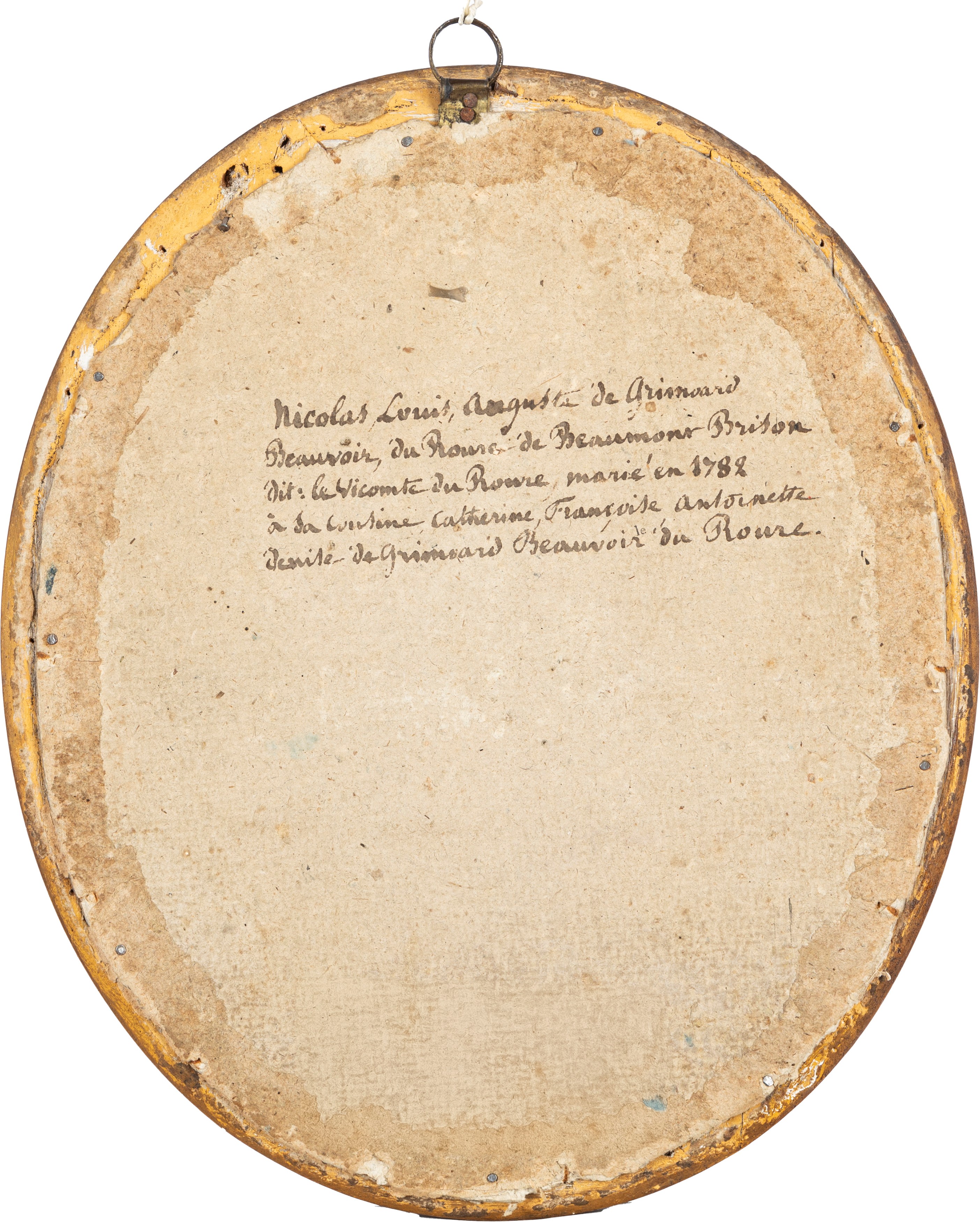 Nicolas Louis Auguste de Grimoard de Beauvoir du Roure de Beaumont e Ritratto di gentildonna