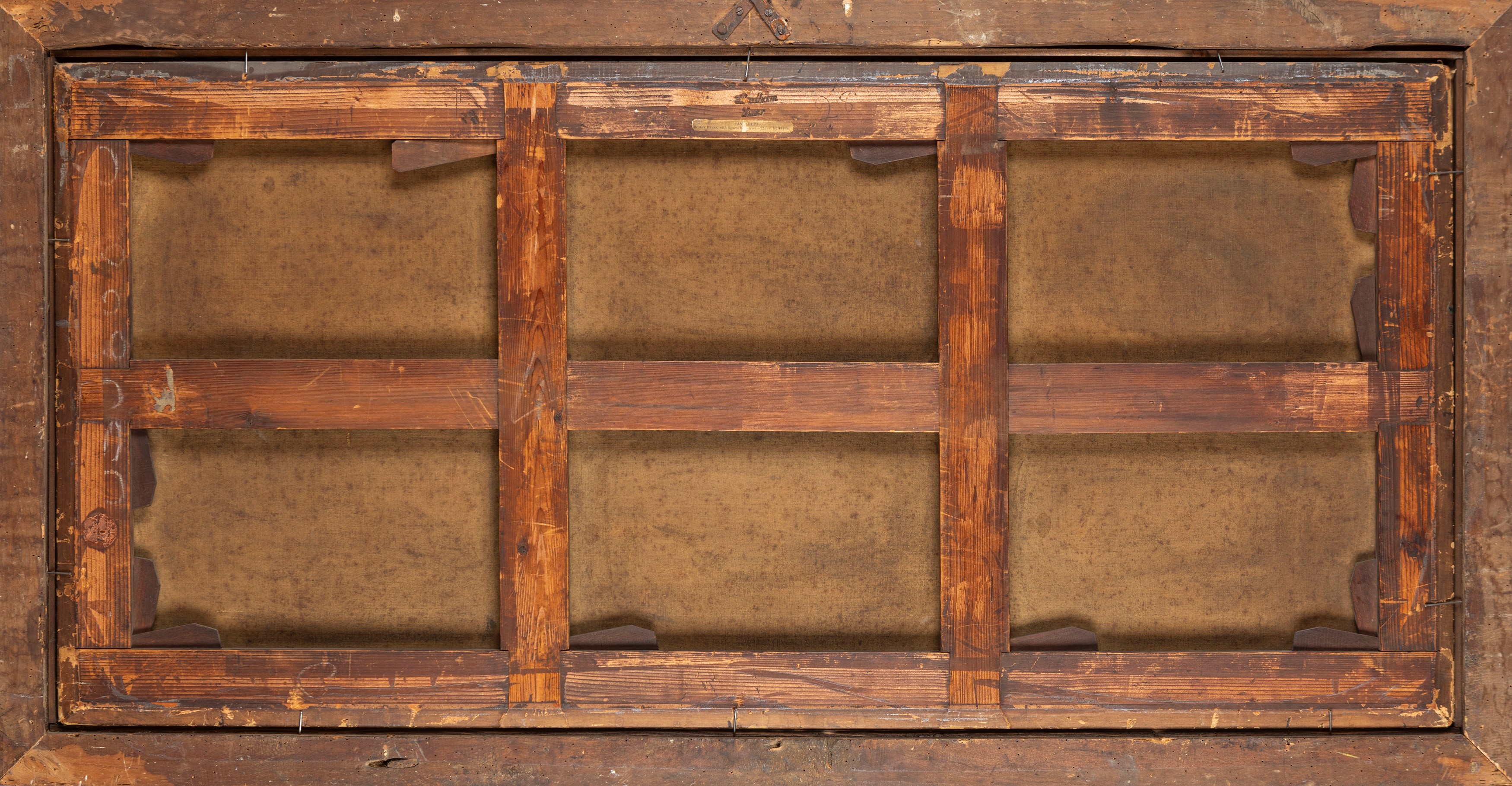 Paesaggio fluviale con rovine classiche e astanti