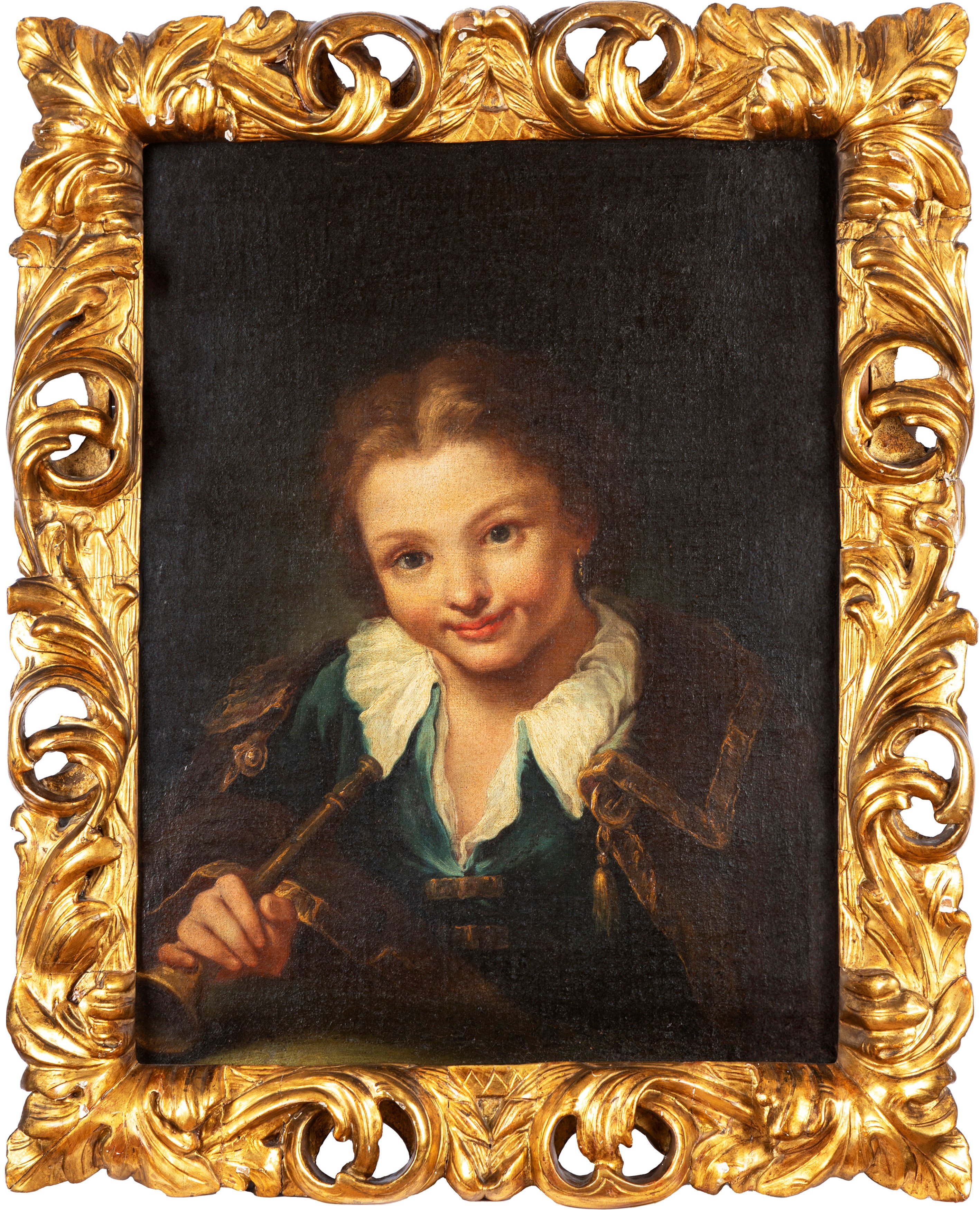 Bottega di Giovanni Battista Piazzetta (venezia 1683 – 1754) - Giuseppe Nogari, Giovane ragazzo c...