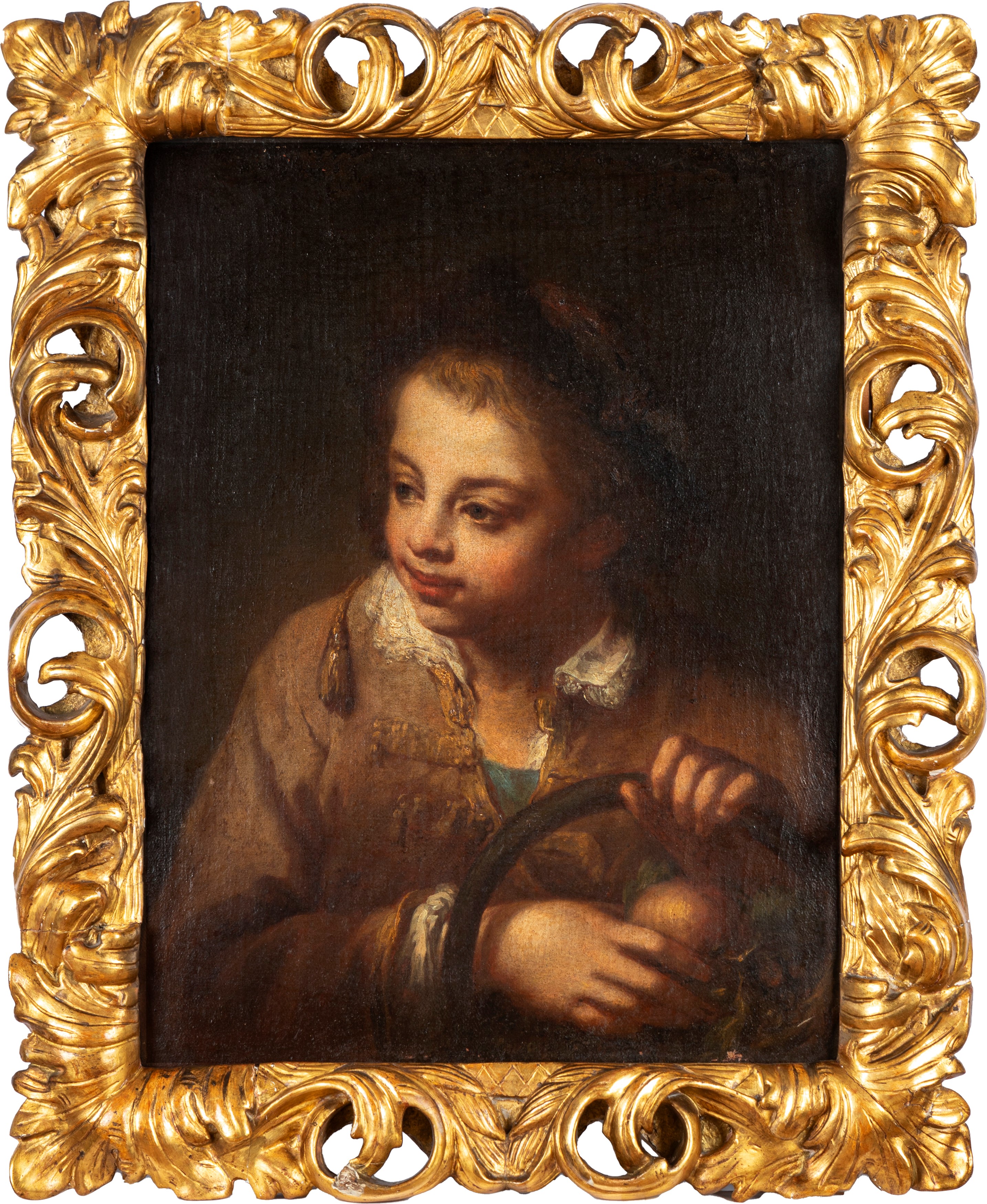 Bottega di Giovanni Battista Piazzetta (venezia 1683 – 1754) - Giuseppe Nogari, Giovane ragazzo c...