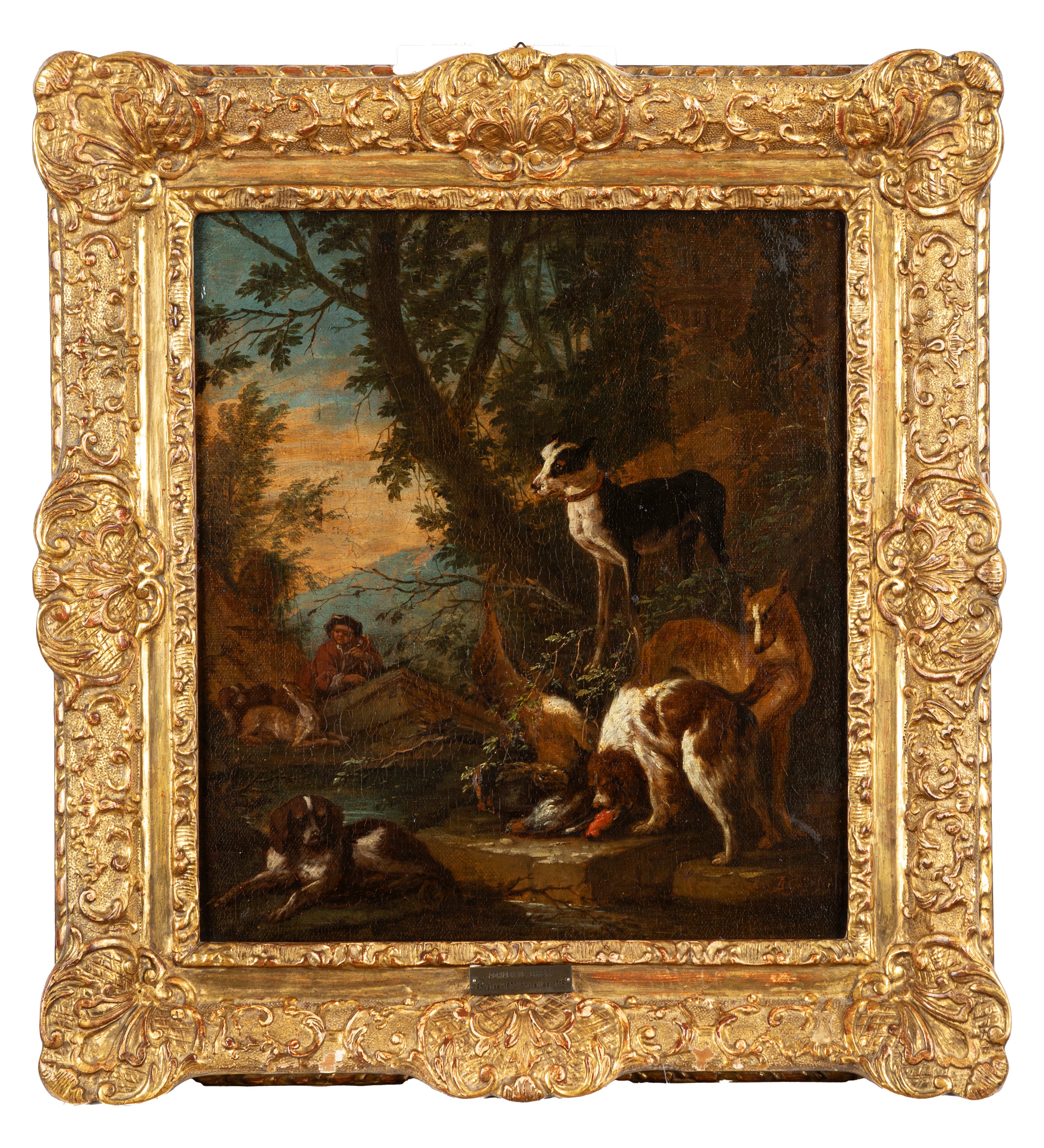 Adriaen De Gryef - Il ritorno dalla caccia, olio su tela applicata a tavola