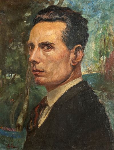 Ritratto maschile, olio su tavola