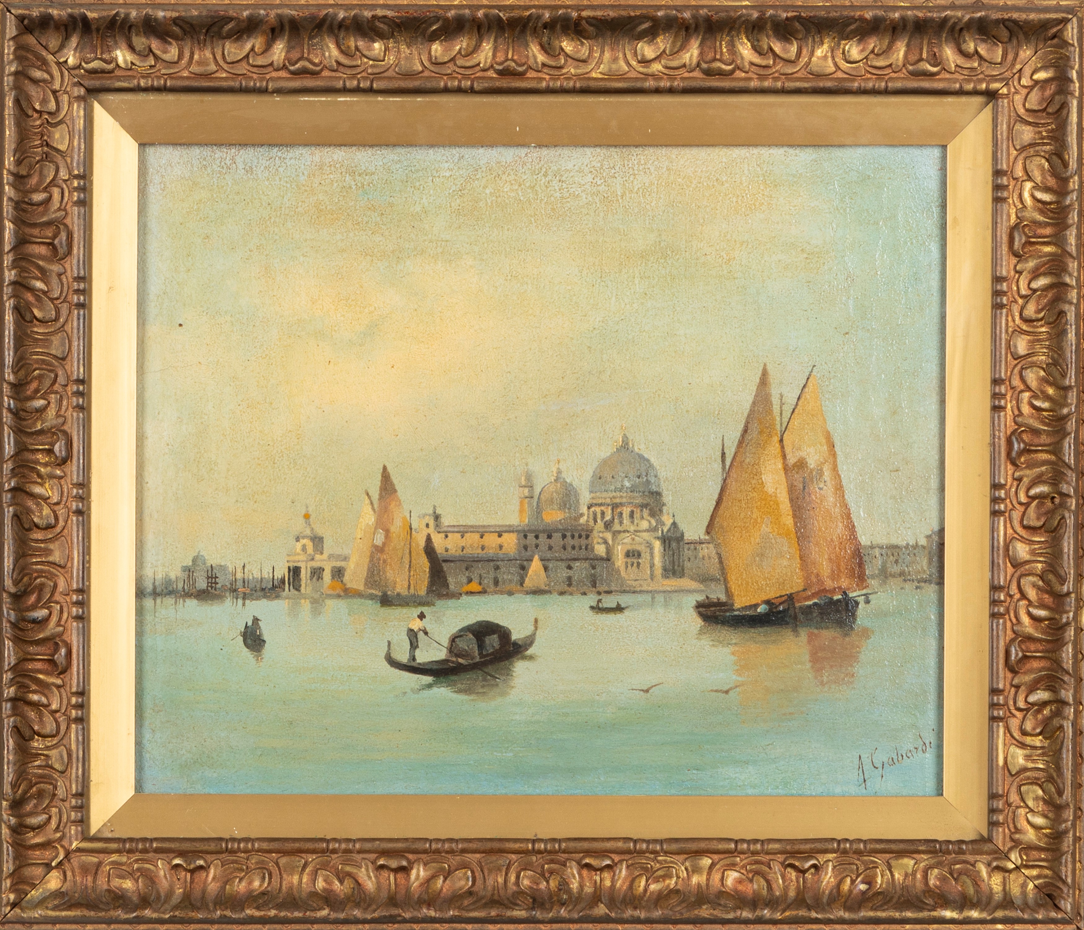 Artista del Secolo XIX - A. Gabardi, Venezia - olio su tela