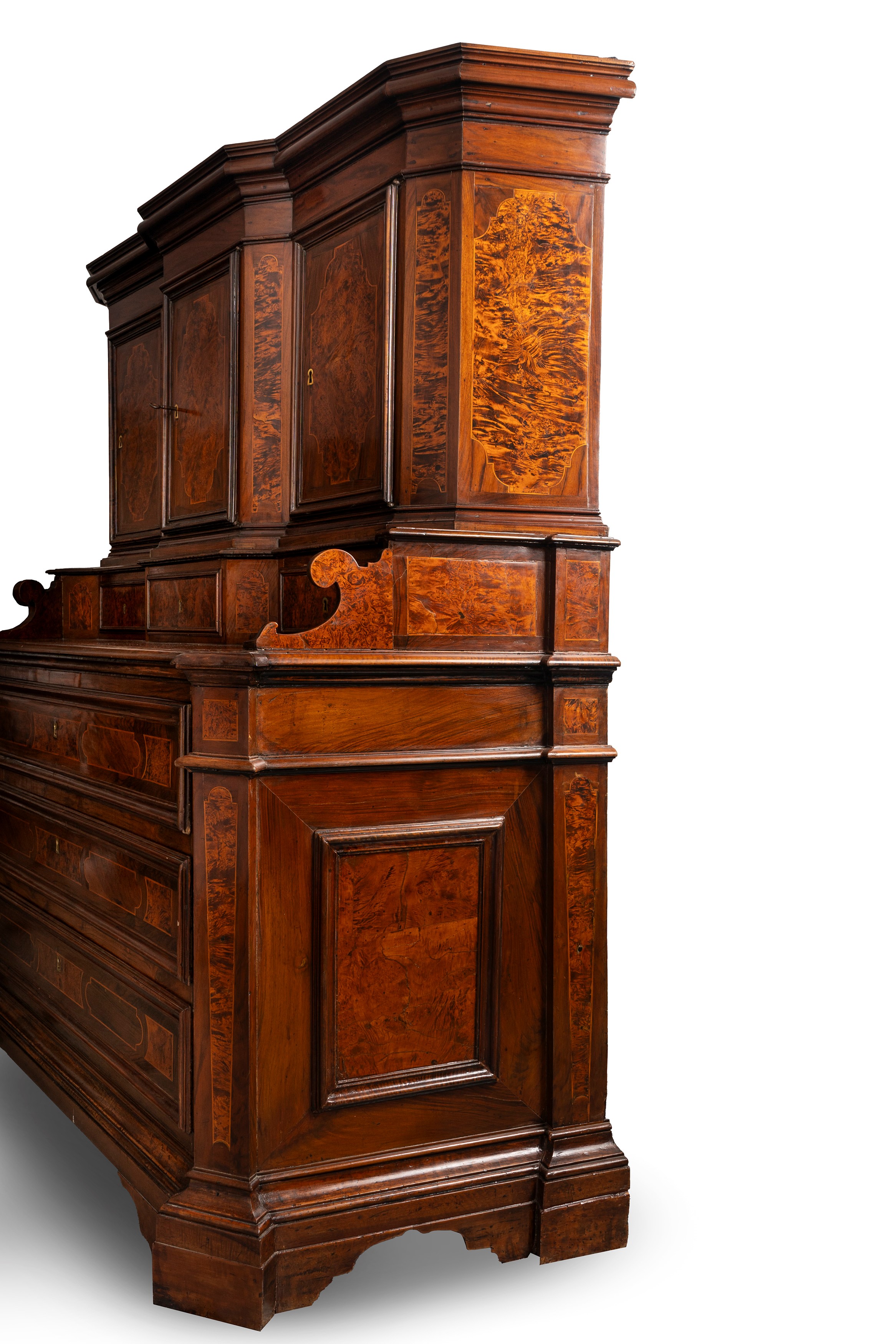 Grande credenza a due corpi, Francoforte secolo XVIII