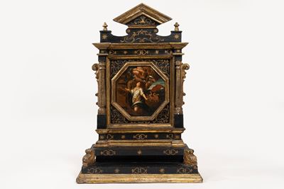 Martirio di Santa Caterina D'alessandria, Entro Edicola