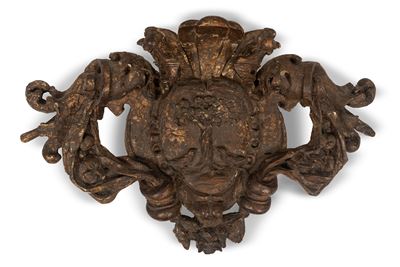 Fregio in Legno con Stemma Araldico, Secolo XVII