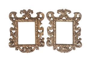 Pair of carved and gilded wooden frames in Mecca, 18th century