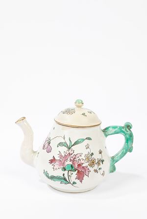  - Teiera in maiolica policroma