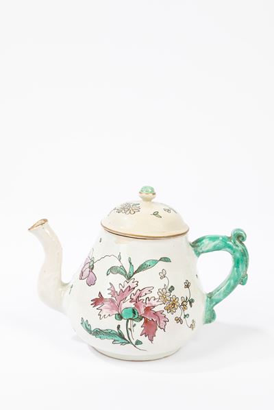 Teiera in Maiolica Policroma