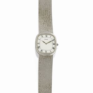 A 18K white gold wristwatch, Piaget, with box and warranty