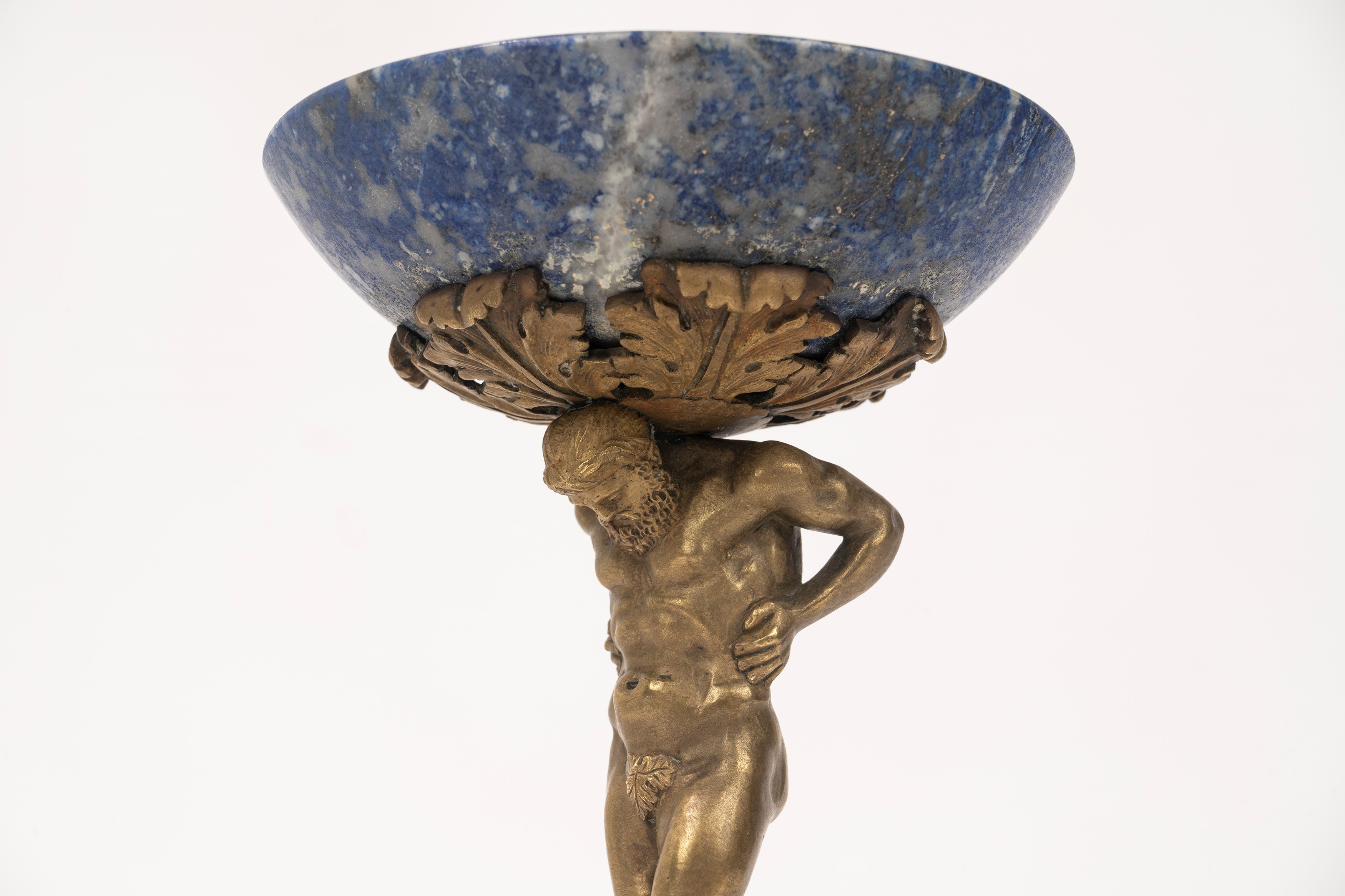 Alzata in Bronzo Dorato e Lapislazzulo, Secolo XIX