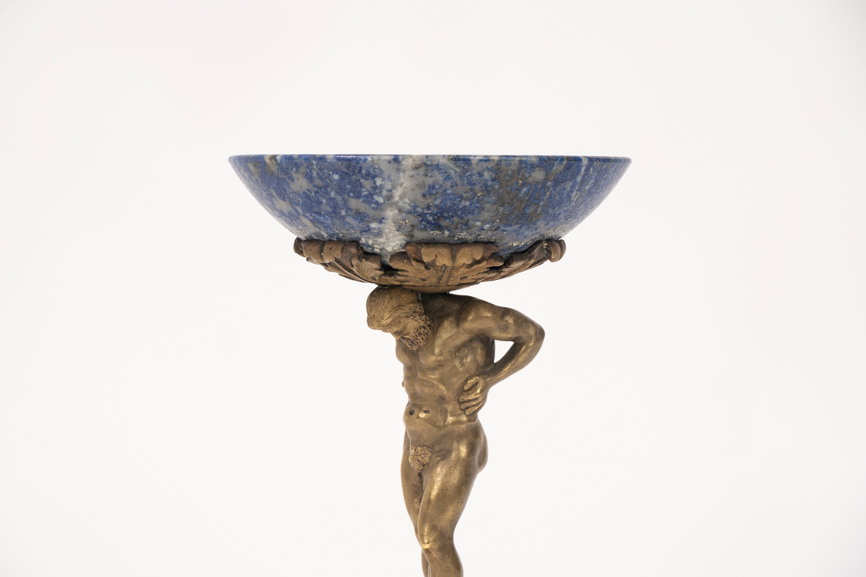 Alzata in Bronzo Dorato e Lapislazzulo, Secolo XIX