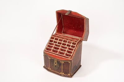 Scatola Porta Posate in Cuoio, Fine Secolo XVIII