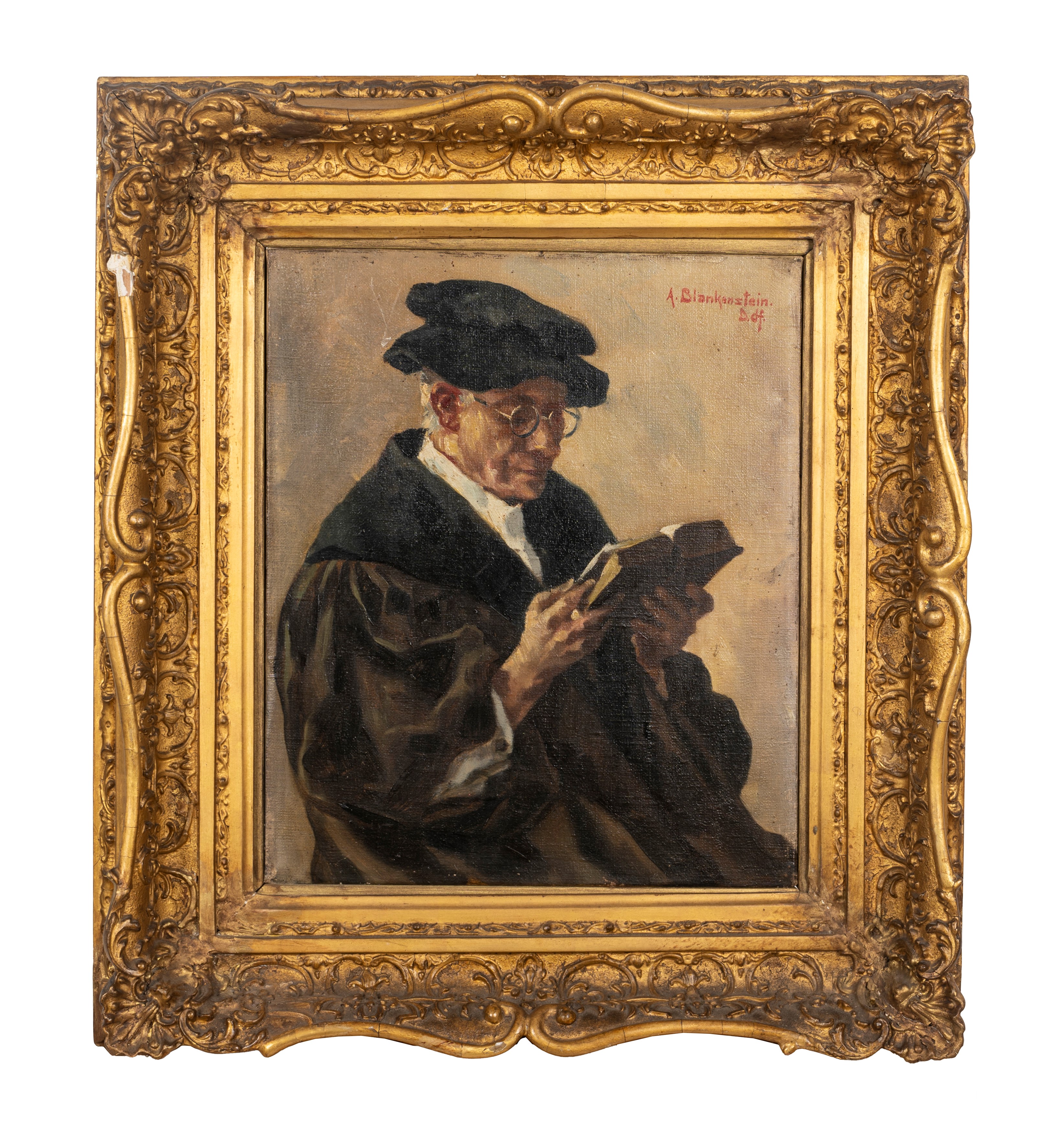 Due Dipinti Raffiguranti Uomini in Lettura, Secolo XIX