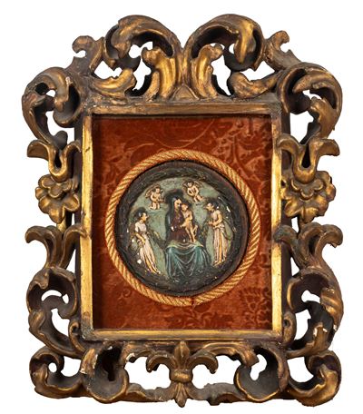 Cronice in Legno Intagliato e Dorato a Cartocci, Secolo XVII