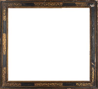 Cornice in Legno Intagliato, Laccato e con Decori in Oro, Secolo XVII