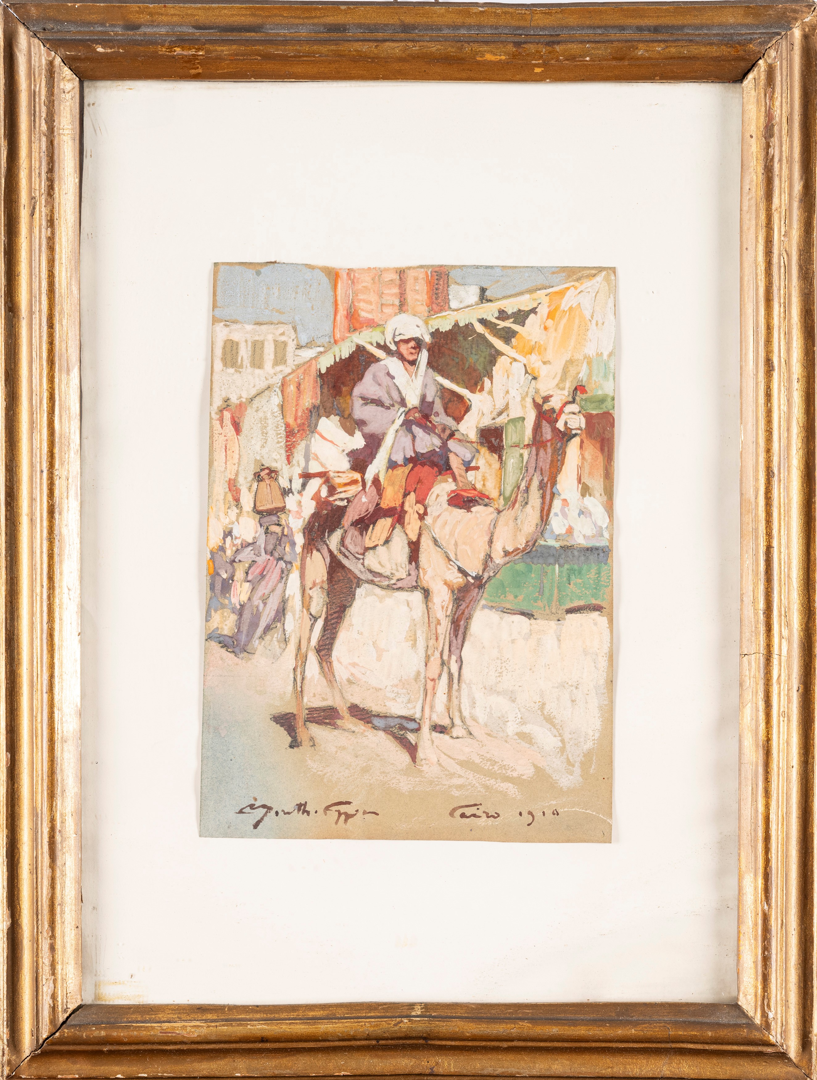 Mario Moretti Foggia - Cairo - tempera su carta