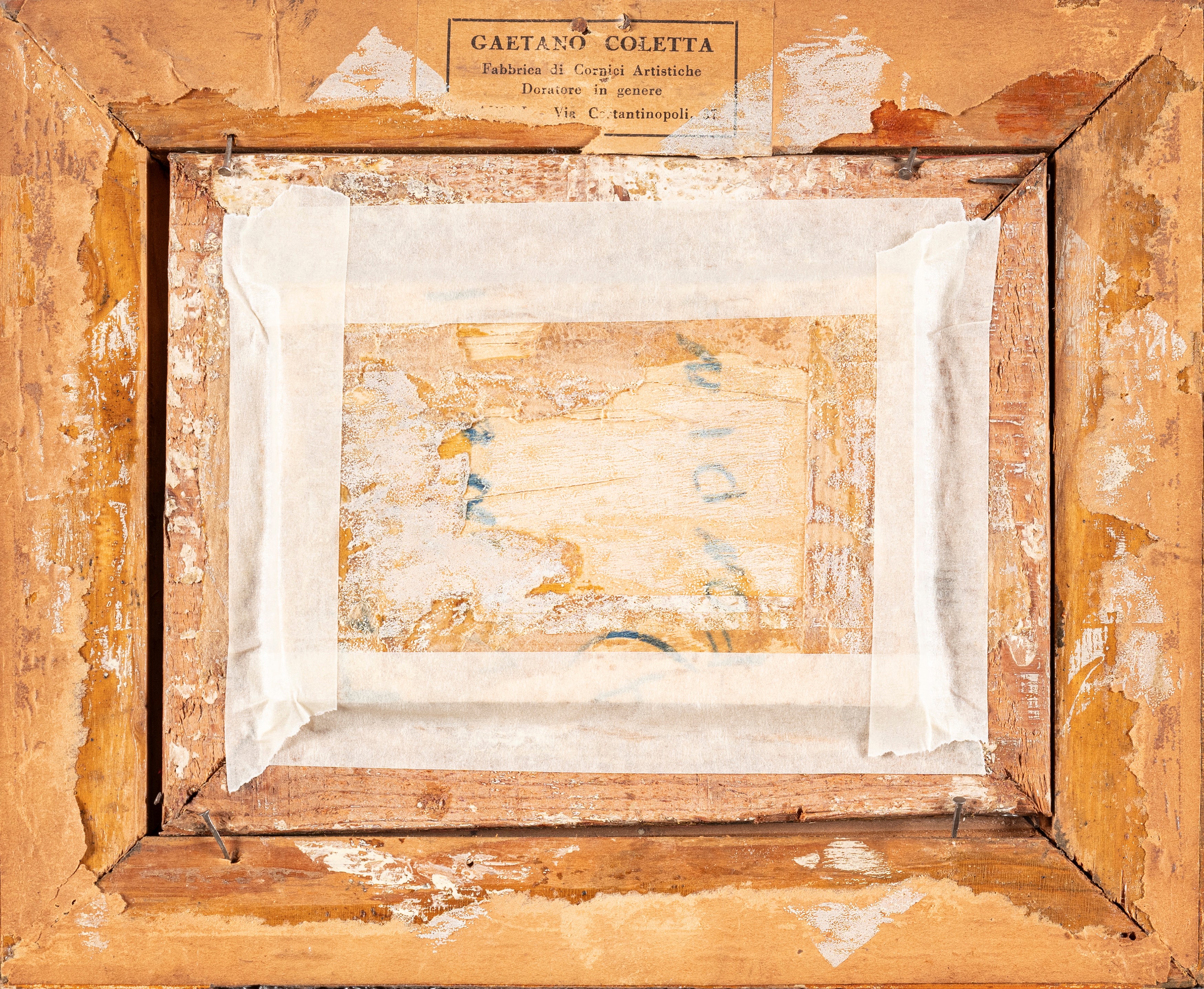 Radames Scoppa - Marina con barche e Paesaggio con figure, coppia, olio su compensato