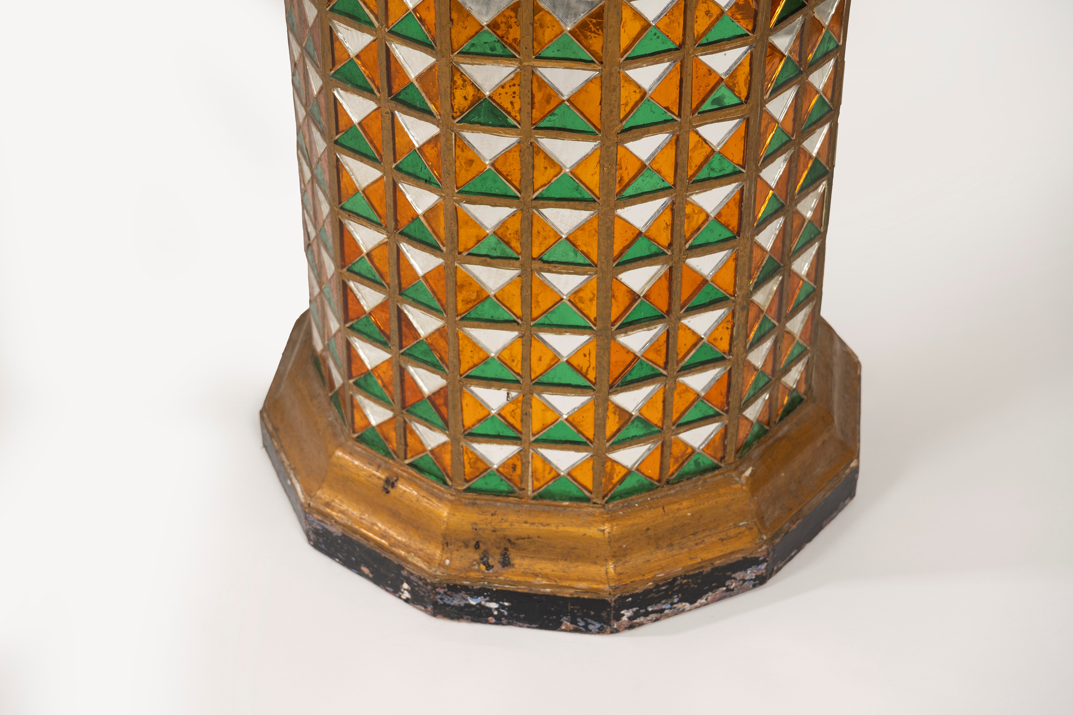 Coppia di Girandoles in Bronzo Dorato e Cristallo, Secolo XIX