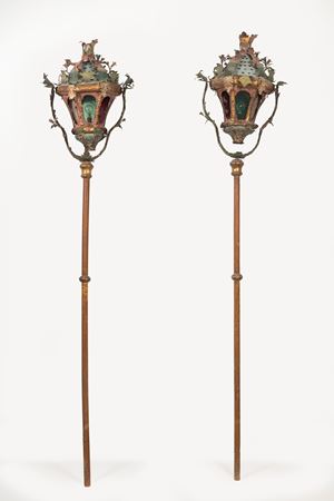 Coppia di lanterne, Venezia secolo XVIII