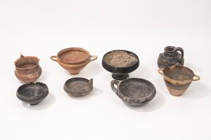 Lot consisting of eight archaeological finds