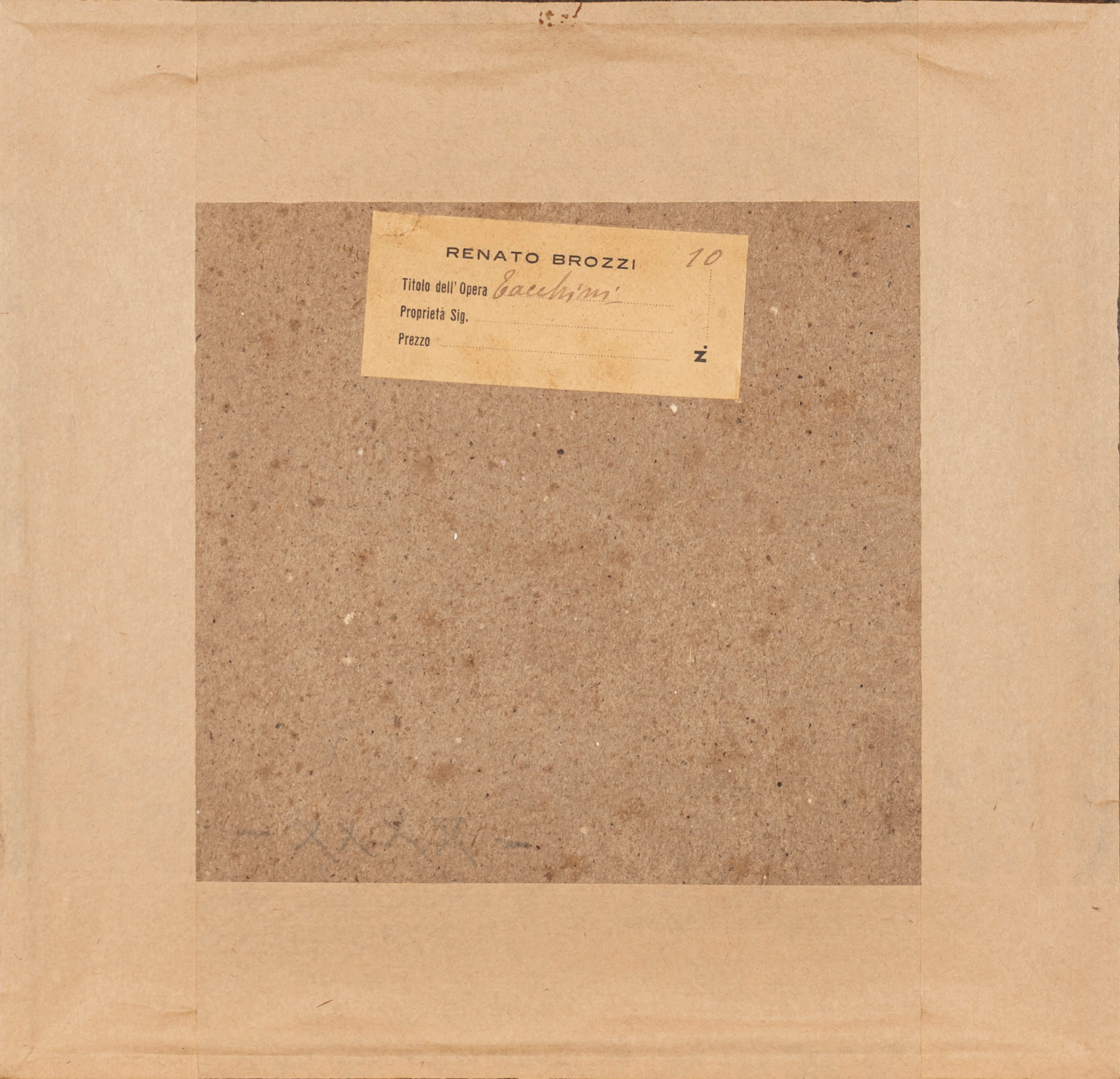 Renato Brozzi - Incisione Raffigurante Tacchini, Secolo XX