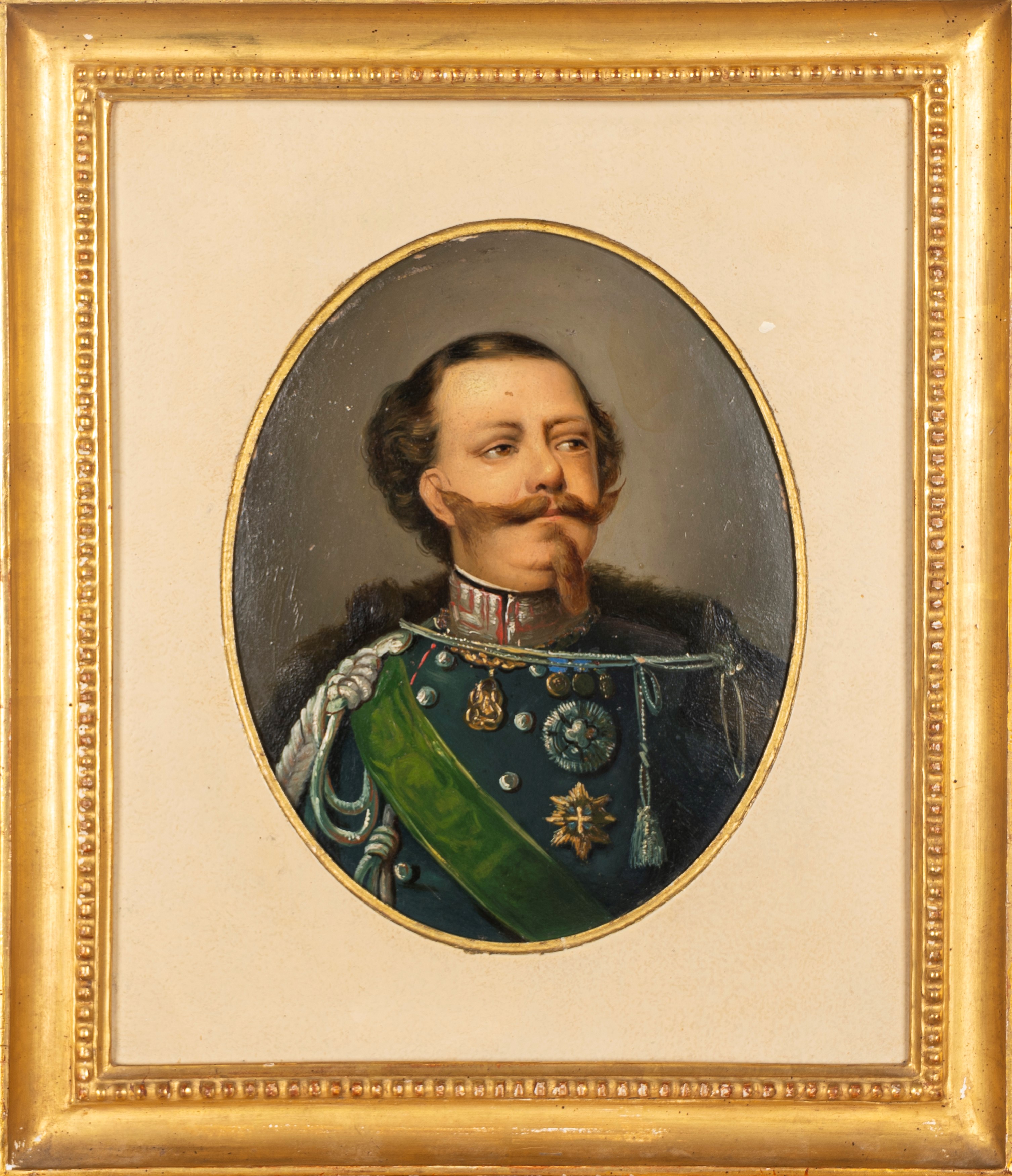 Scuola Italiana, Secolo XIX - Ritratto di Re Vittorio Emanuele II