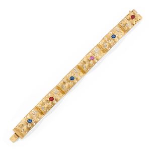  - Bracciale con pietre di colore