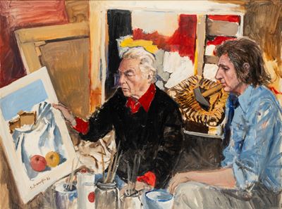 L'ambito desiderio - Ritratto di Guttuso, olio su tela, 1983