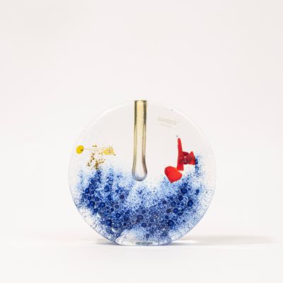 Vaso Mono Fiore in Vetro di Murano, Barbini