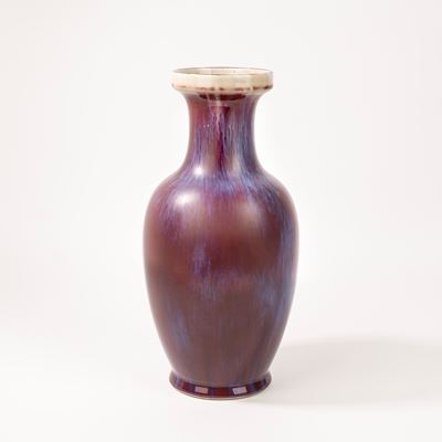 Vaso in Porcellana Flambè, Cina Secolo XX