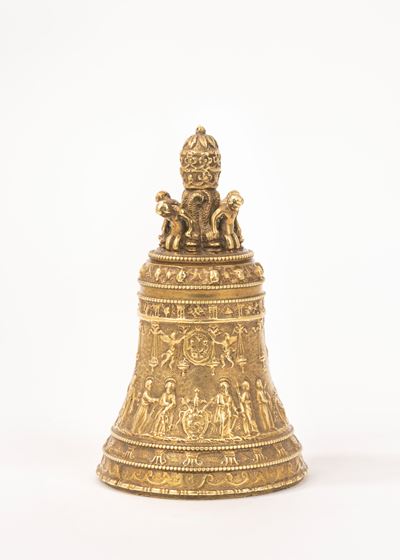 Campanello in Bronzo Dorato, Roma Secolo XIX