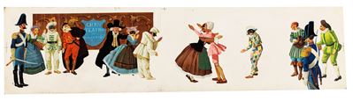 Illustrazione originale per 'Le avventure di Pinocchio' – tempera su cartone