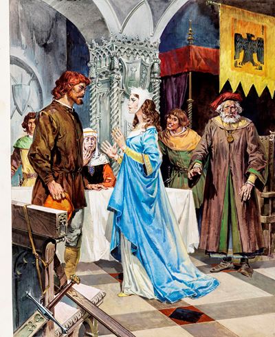 Robin Hood, tempera su cartone