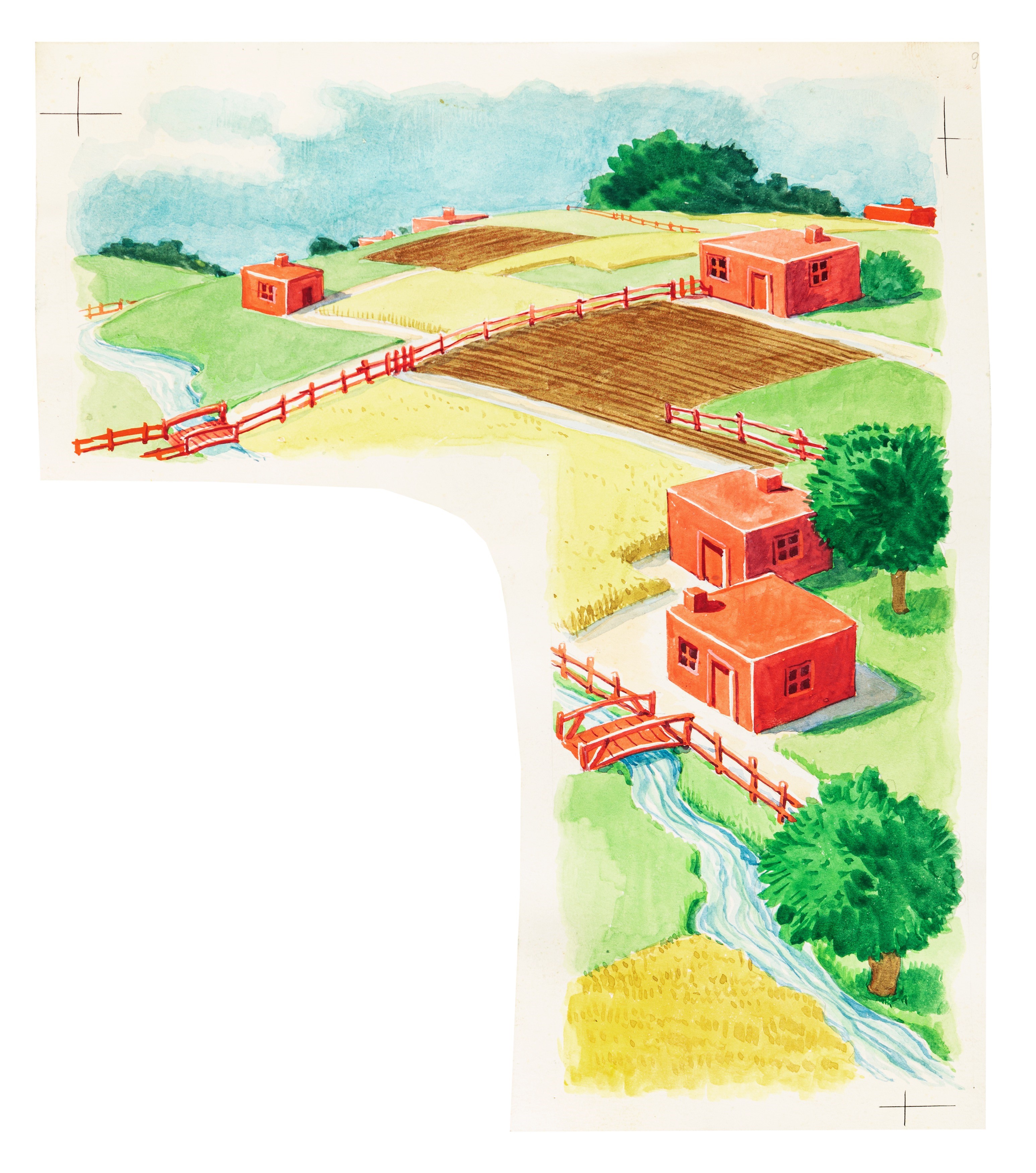 Libico Maraja - Illustrazioni originali per 'Il mago di Oz', matita, acquerello e tempera su cart...